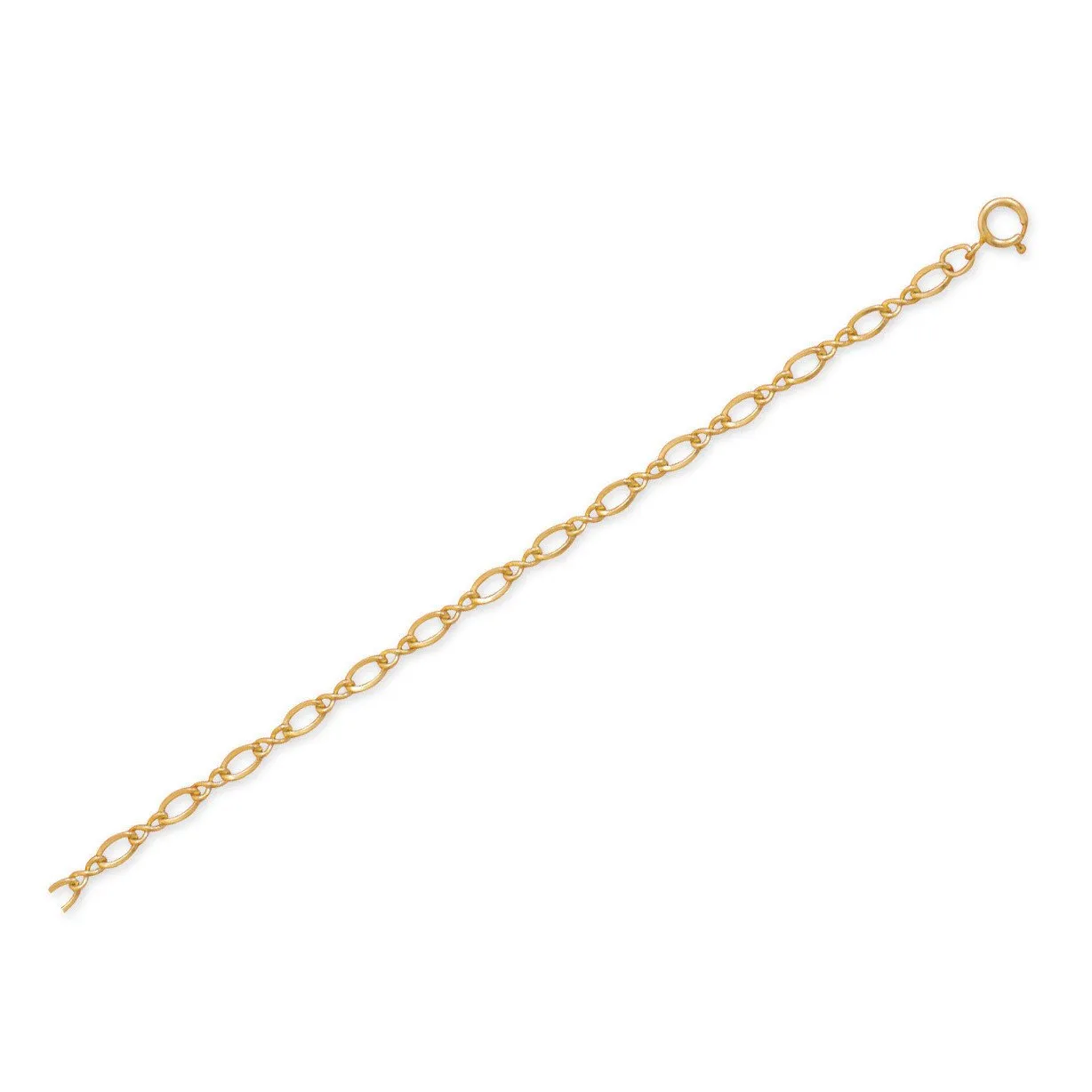 9" 1" 14/20 Gold Filled Figure 8 Chain Anklet