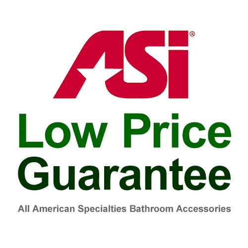 ASI 0481-HC Combination Commercial Seat Cover/Toilet Paper Dispensers/Sanitary Napkin Disposal, Partition-Mounted, Stainless Steel