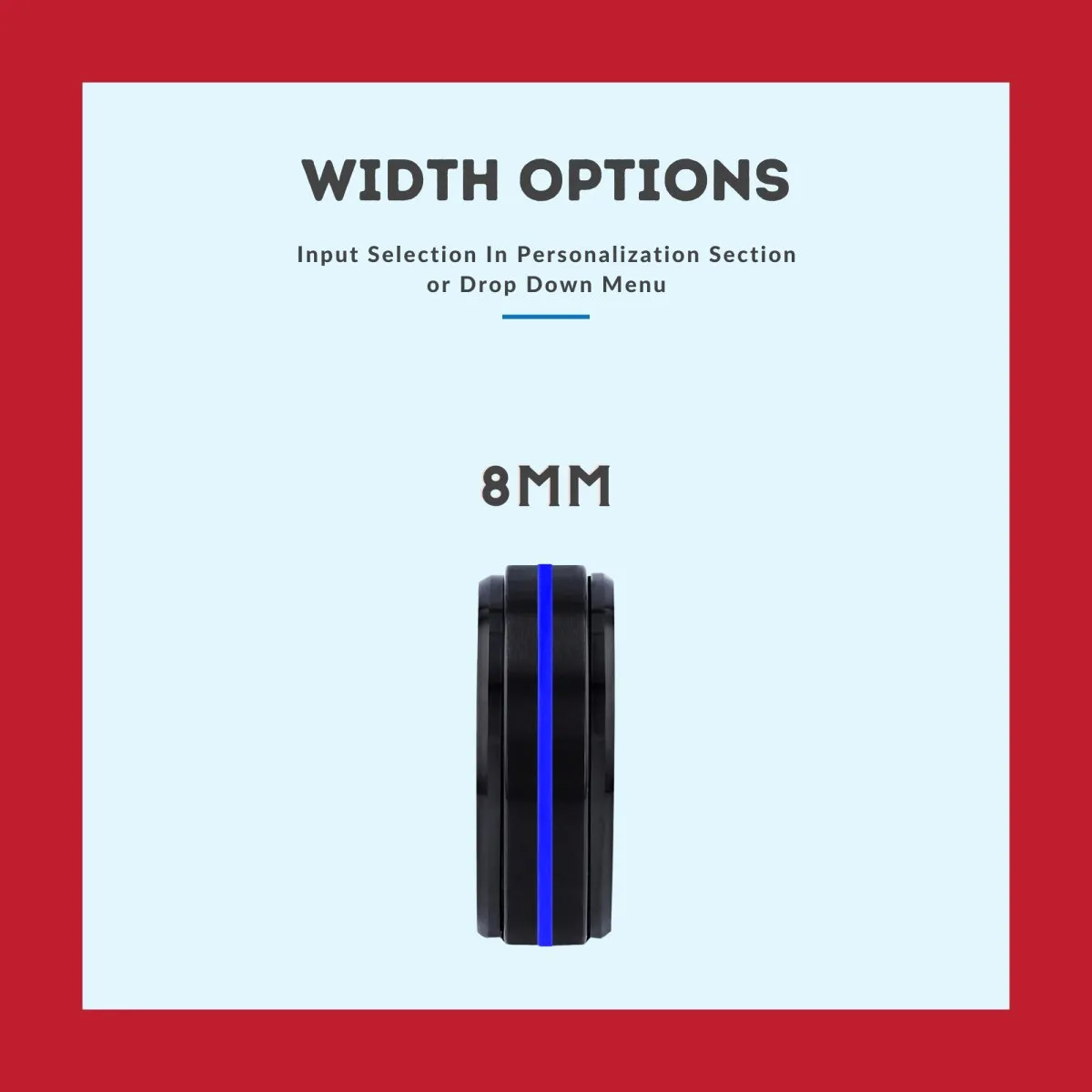 BADGER | Purple Wood, Black Tungsten Ring, Blue Groove, Stepped Edge
