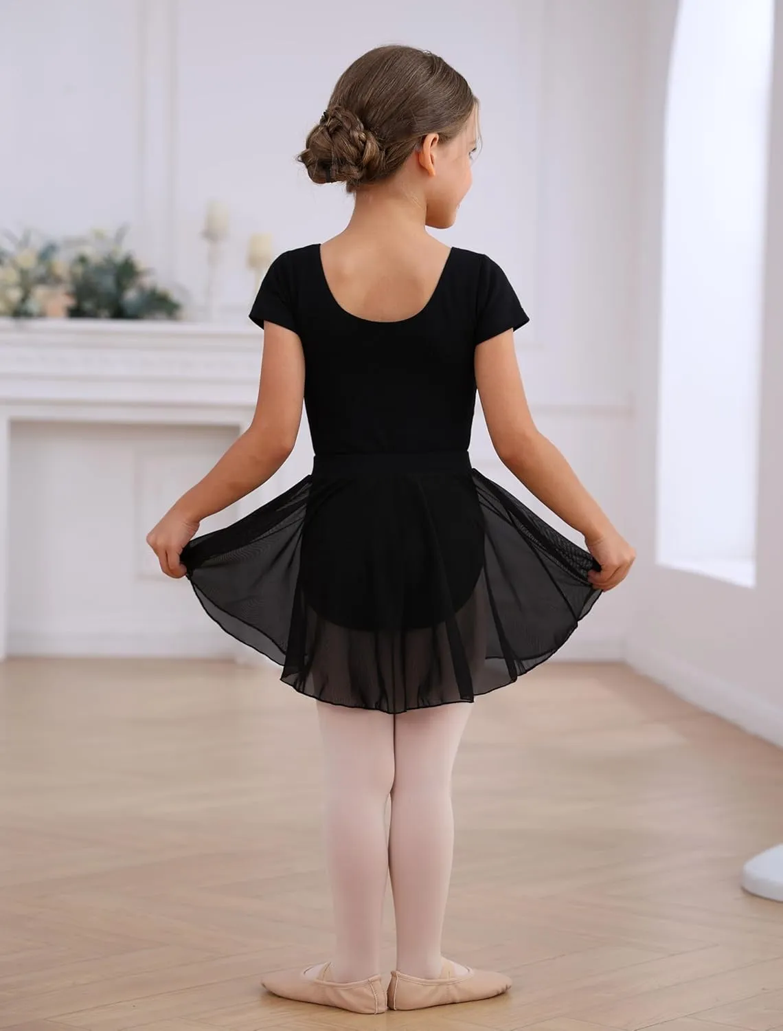 Ballet Leotards Skirt and Tights Combo for Girls Toddler Dance Classical Gymnastics Leotard Dresses Tutu