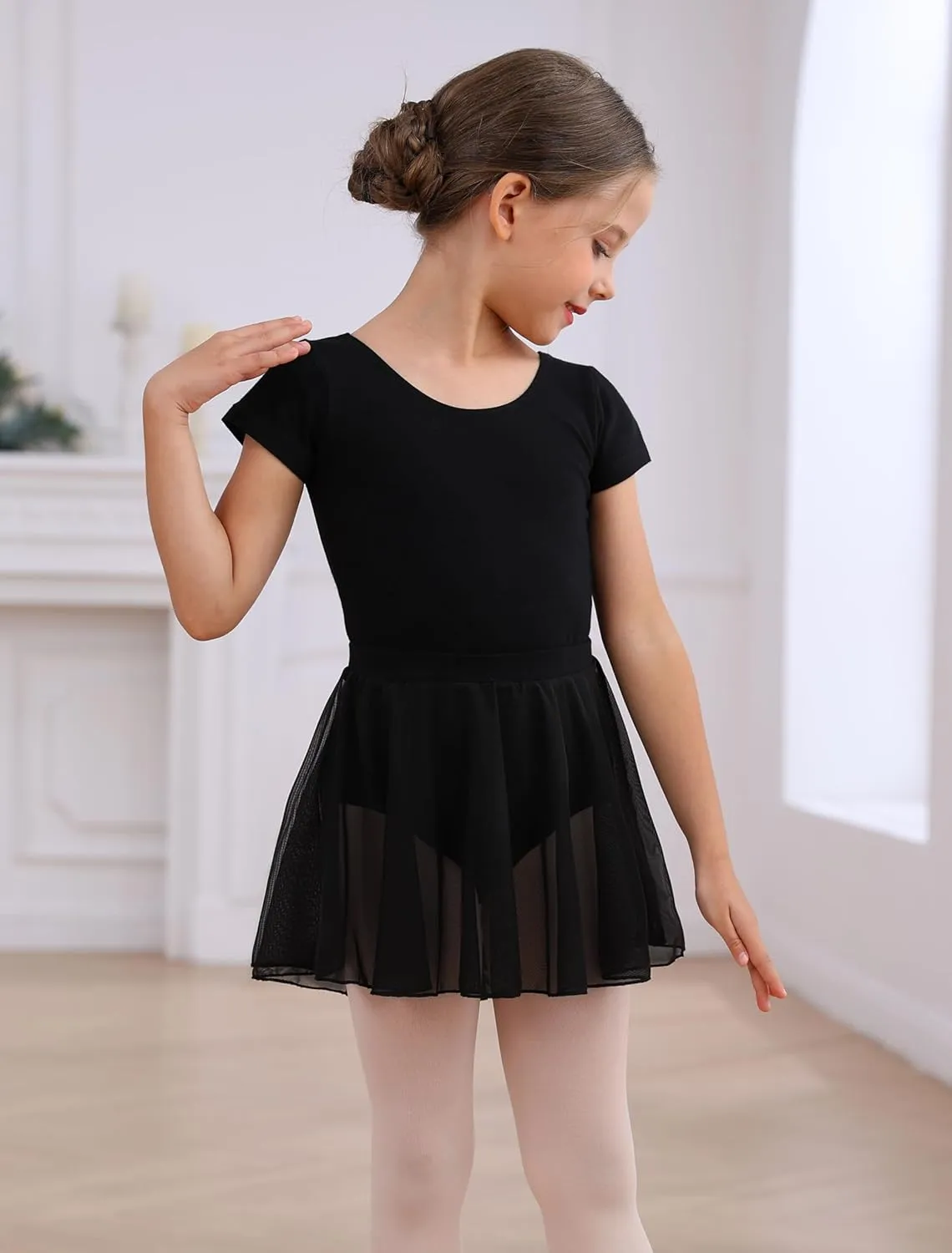 Ballet Leotards Skirt and Tights Combo for Girls Toddler Dance Classical Gymnastics Leotard Dresses Tutu