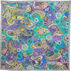 Blue Paisley Print