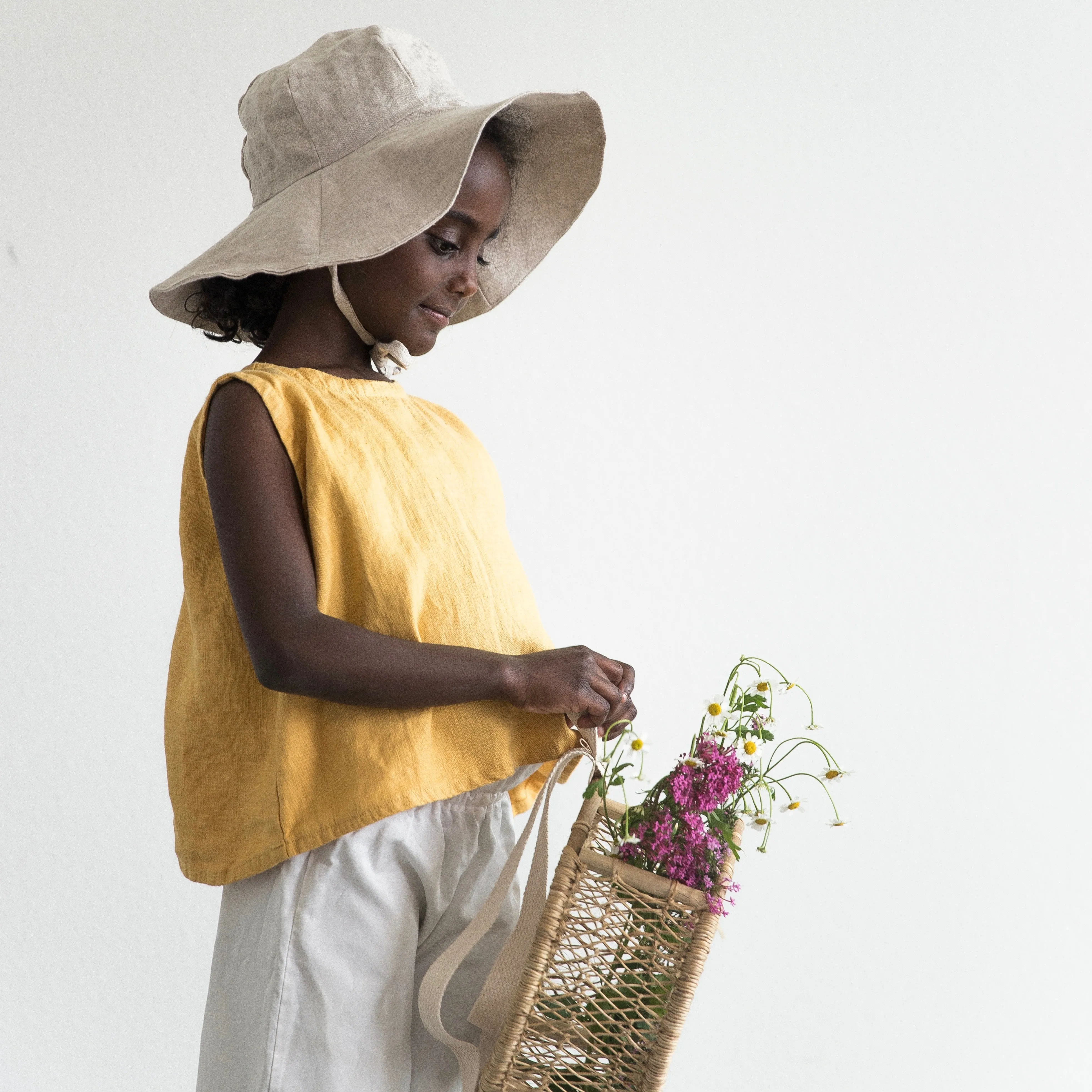 Child’s Linen Sun Hat | Oatmeal