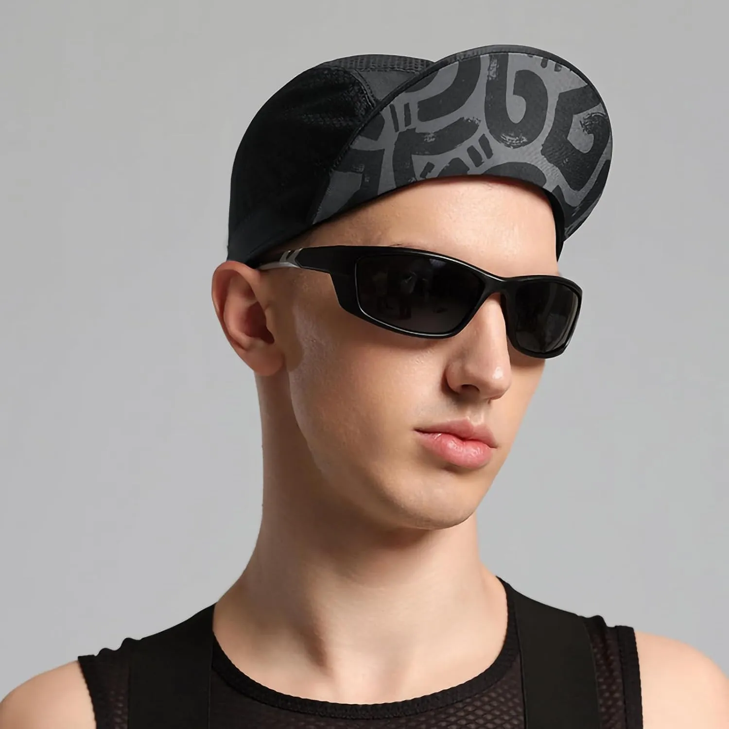 Cycling Cap Cooling Cycling Hat with Sun Visor Sun Protection Skull Cap for Men Women Under Helmet