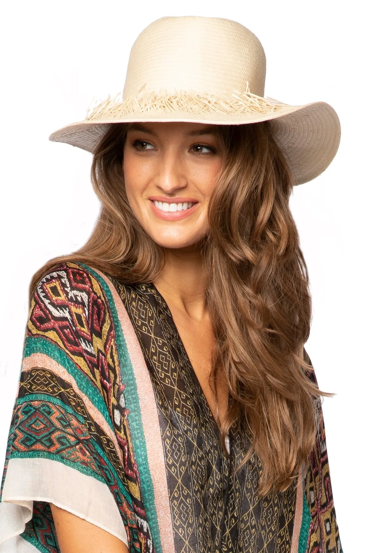 Darcie Beach Hat in Blanc