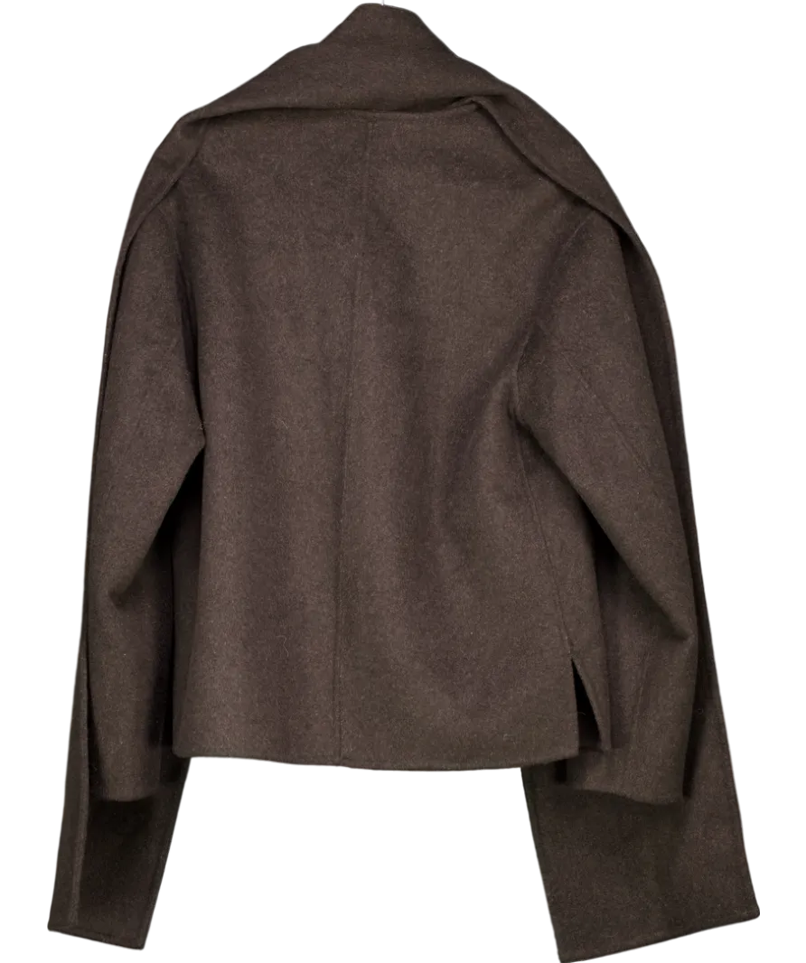 FOREVER NEW Grey Stella Scarf Coat UK 8