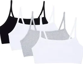 Fruit of the Loom Women's Spaghetti Strap Cotton Sports Bra - All-Day Comfort & Easy Movement - Value Packs