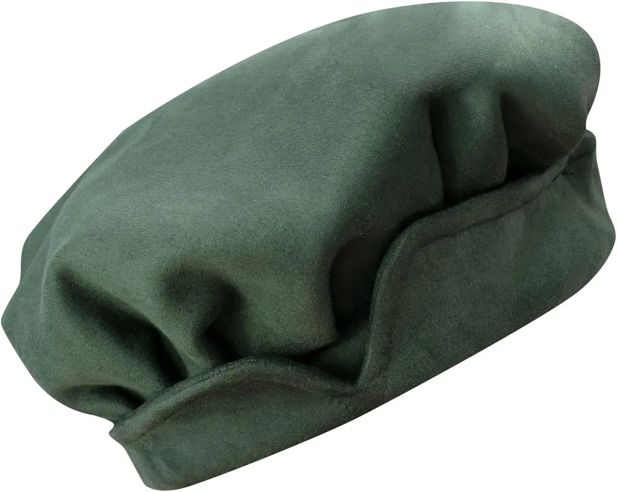 FURPHI Medieval Beret Cap for Men Women Faux Suede Hat Renaissance Festival Costume Accessories