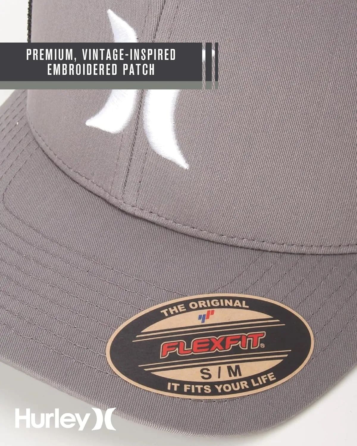 Hurley Men's Hat - Laguna Icon Mesh Fitted Trucker Cap