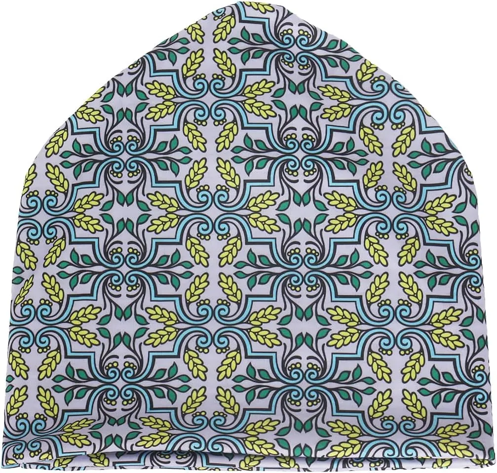 Jemis Versatile Soft-Feel Blend Beanie & Scarf - Stretch Boho Headwear for Chemo Ideal Easy Care