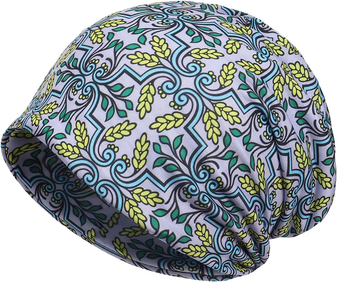 Jemis Versatile Soft-Feel Blend Beanie & Scarf - Stretch Boho Headwear for Chemo Ideal Easy Care