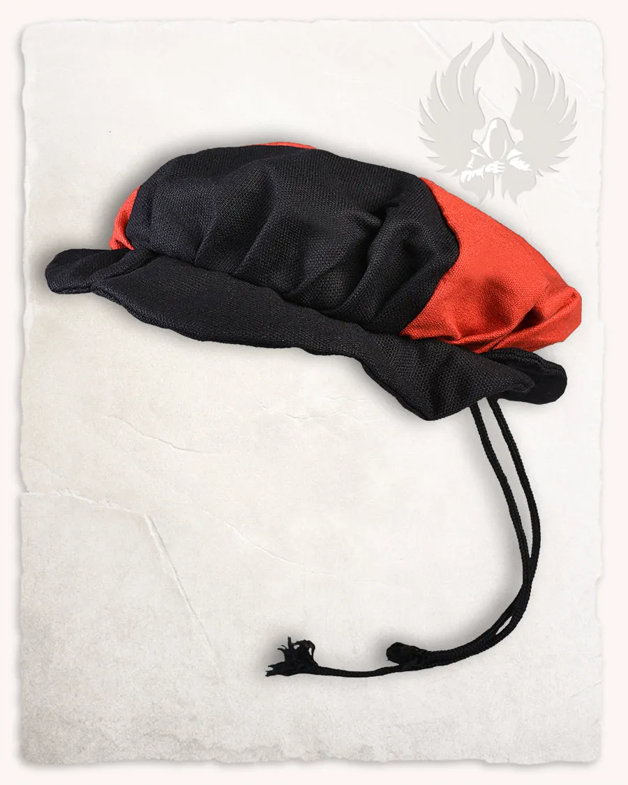 Joerg beret canvas black/red