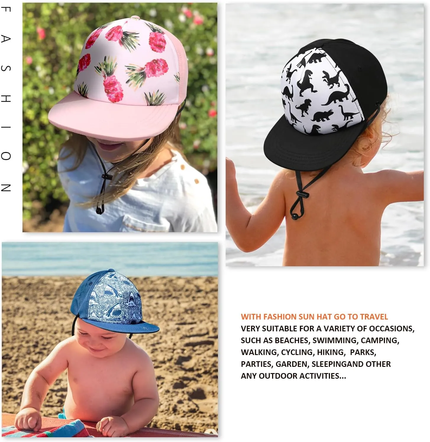 Kids Baseball Hat Visor, Toddler Boy Girl Sun Protection Hat Cotton Hats,Sun Hat for Baby Little Girls Boys Children