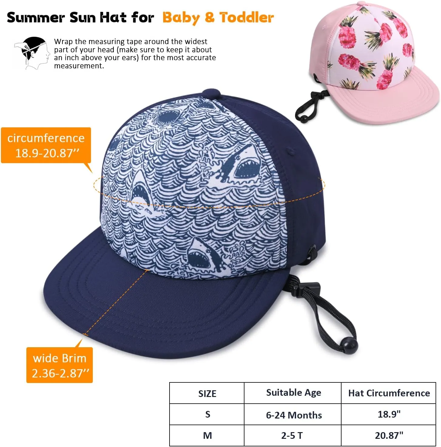 Kids Baseball Hat Visor, Toddler Boy Girl Sun Protection Hat Cotton Hats,Sun Hat for Baby Little Girls Boys Children