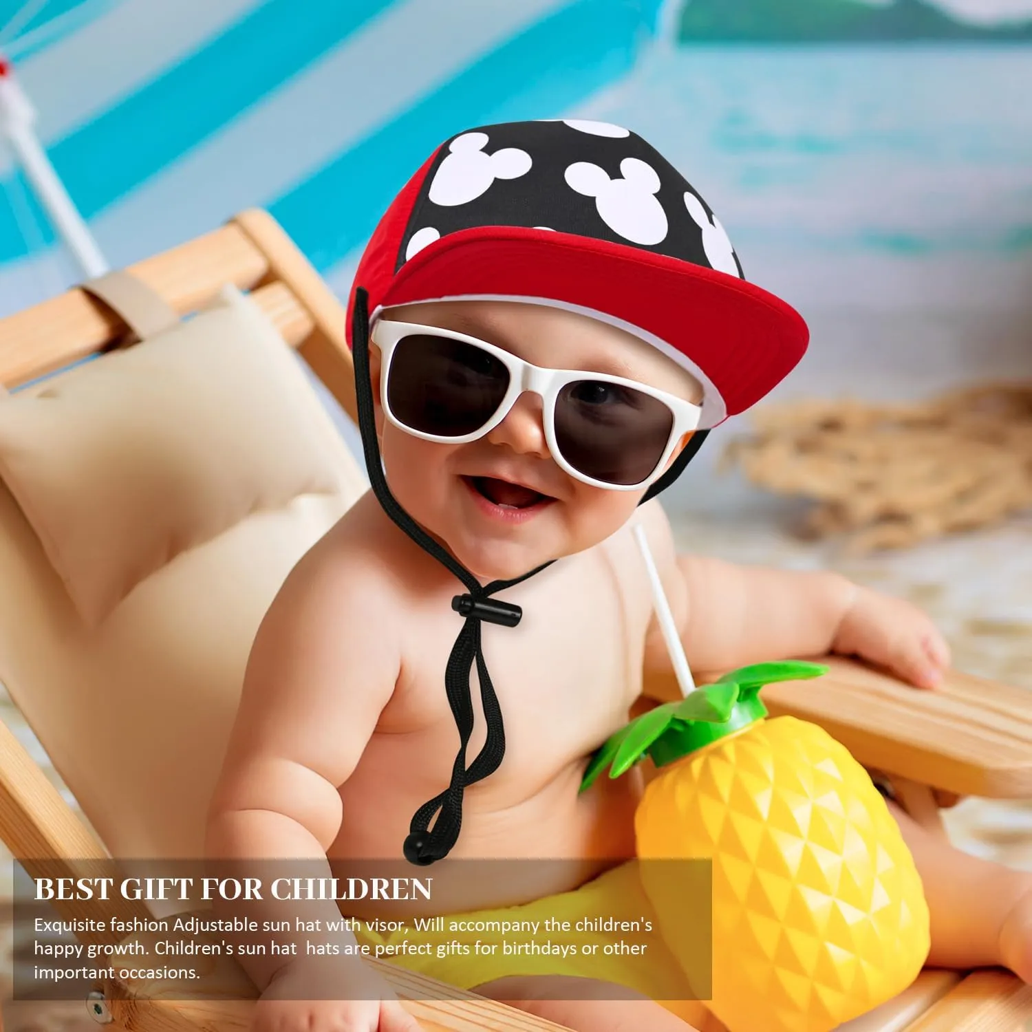 Kids Baseball Hat Visor, Toddler Boy Girl Sun Protection Hat Cotton Hats,Sun Hat for Baby Little Girls Boys Children