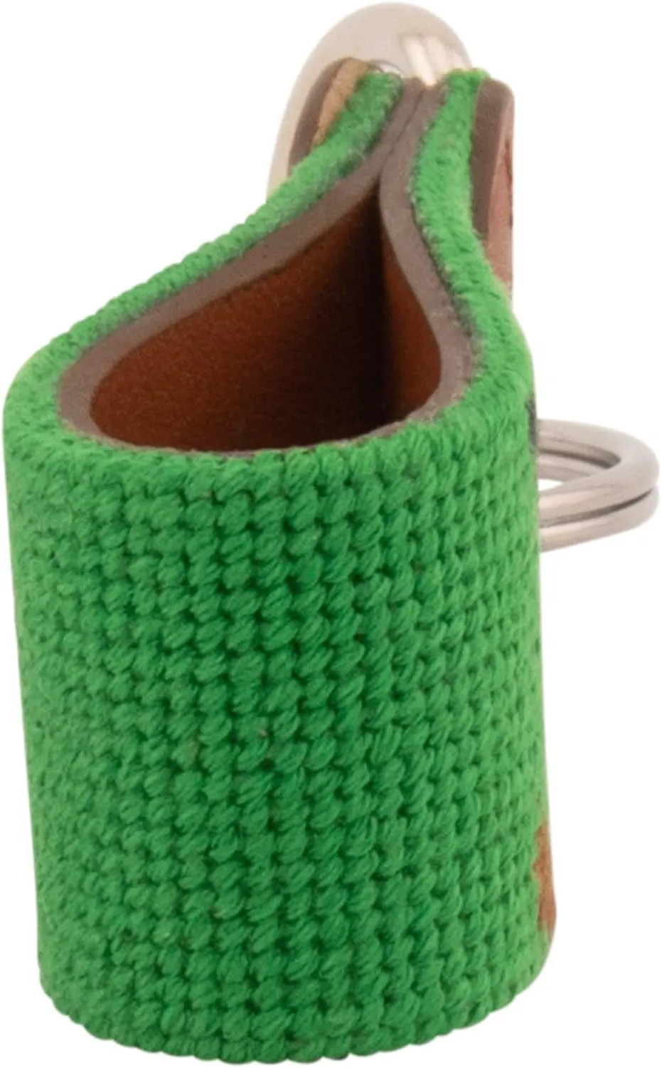 Leather Hand-Stitched Needlepoint Key Fob or Key Chain