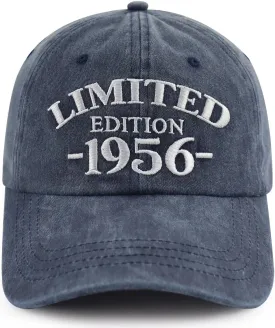 Limited Edition 1950 1951 1952 1953 1954 1955 1956 1957 1958 1959 Hat for Men Women, Adjust Birthday Baseball Cap