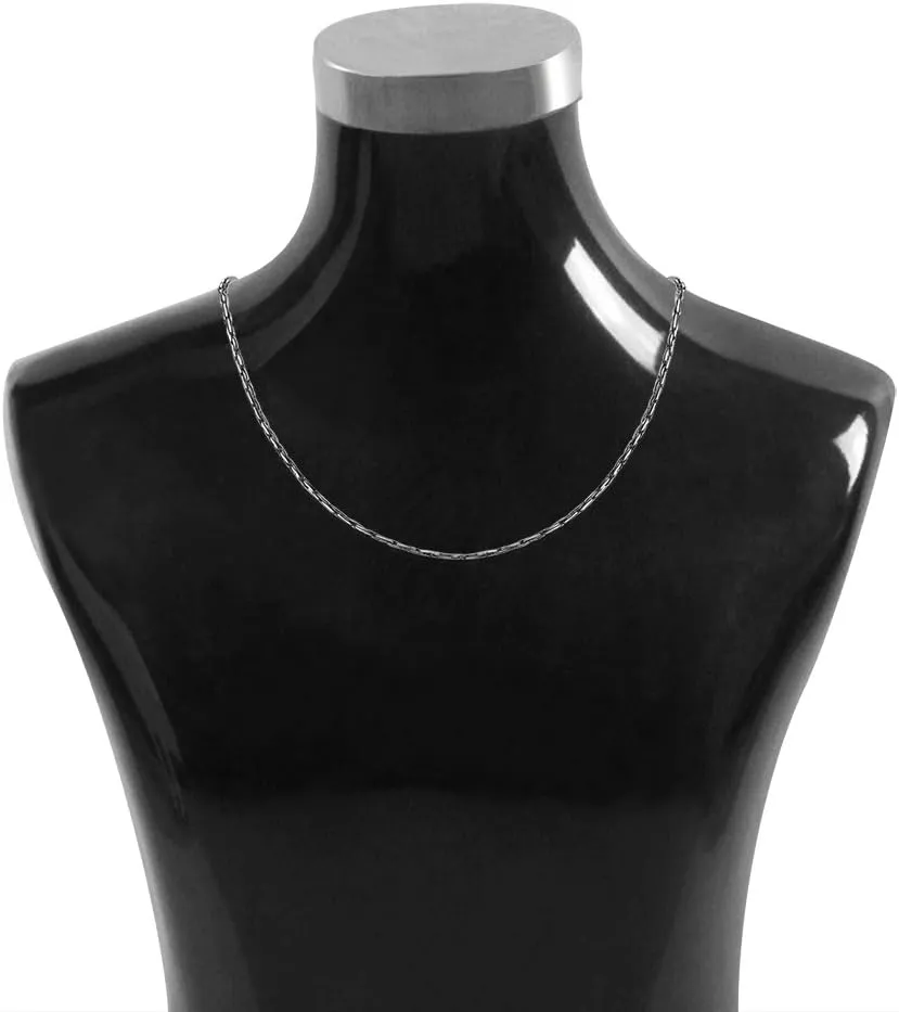 Mens Womens Surgical Stainless Steel Thin Chain Necklace 2mm,18-30 Inches
