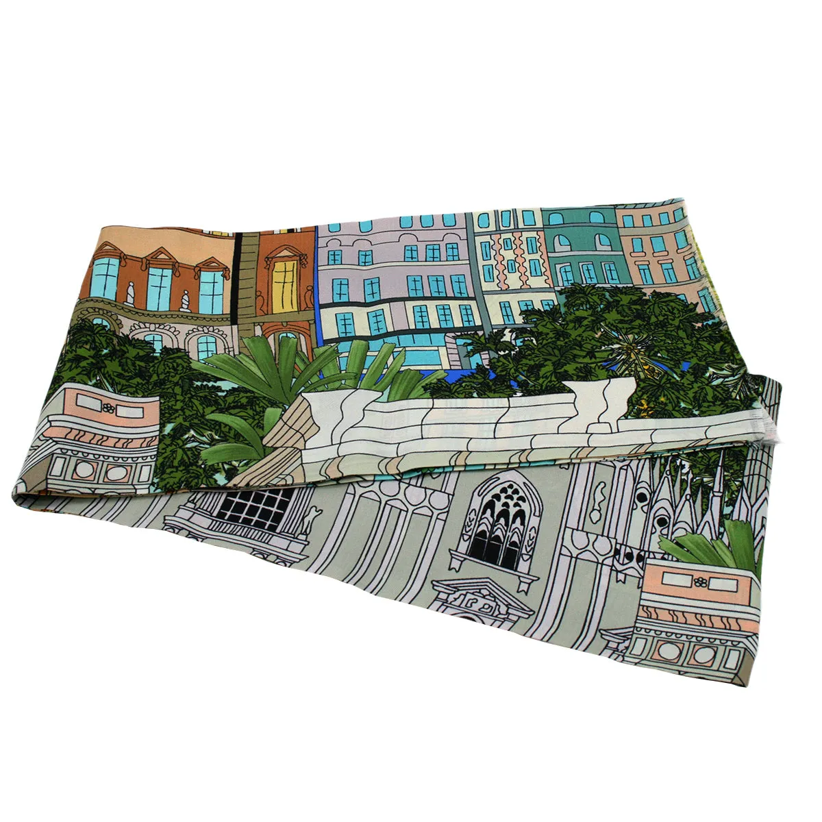 Milan silk tie scarf