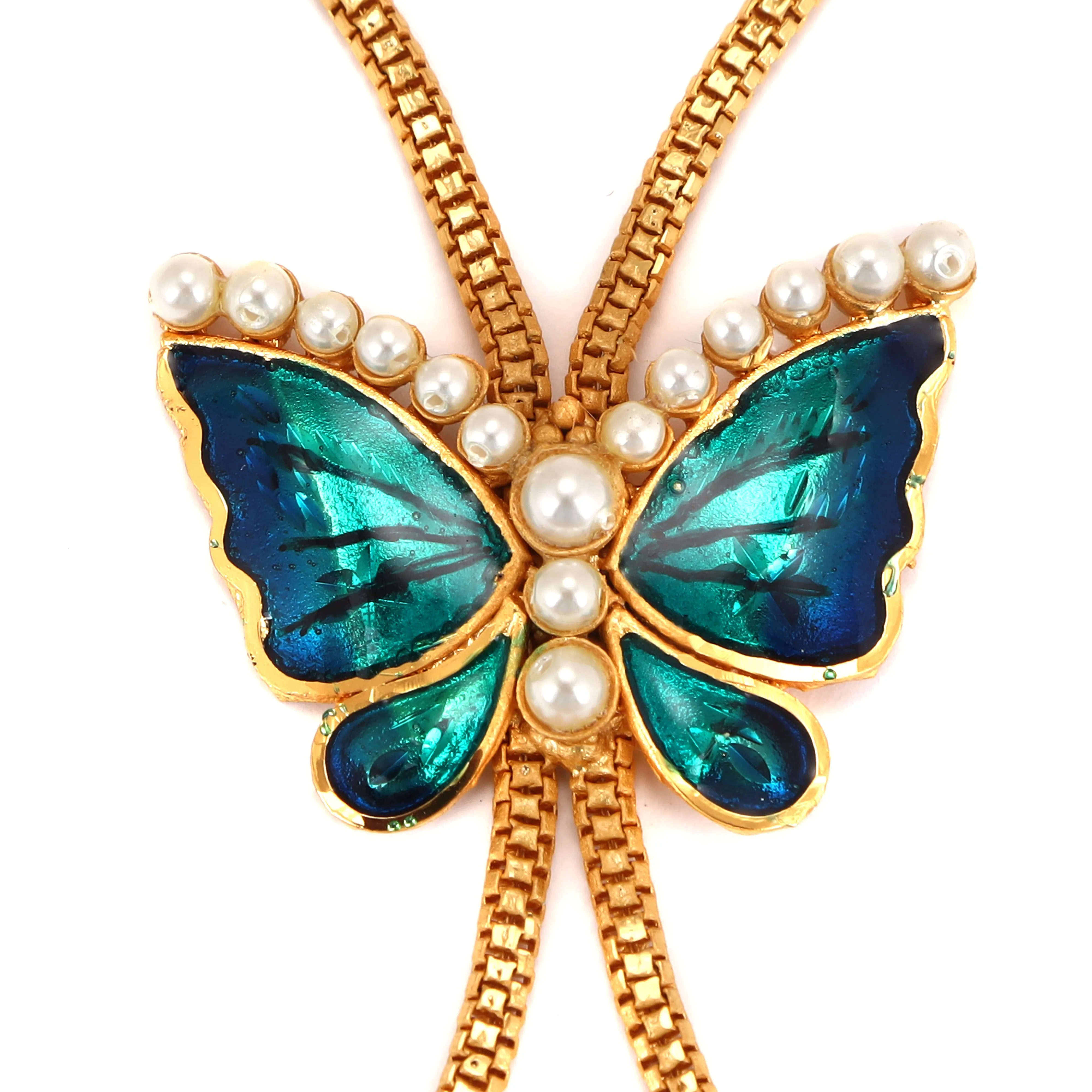 Minakari Butterfly Ratan Chur - Haath Phool - One Piece