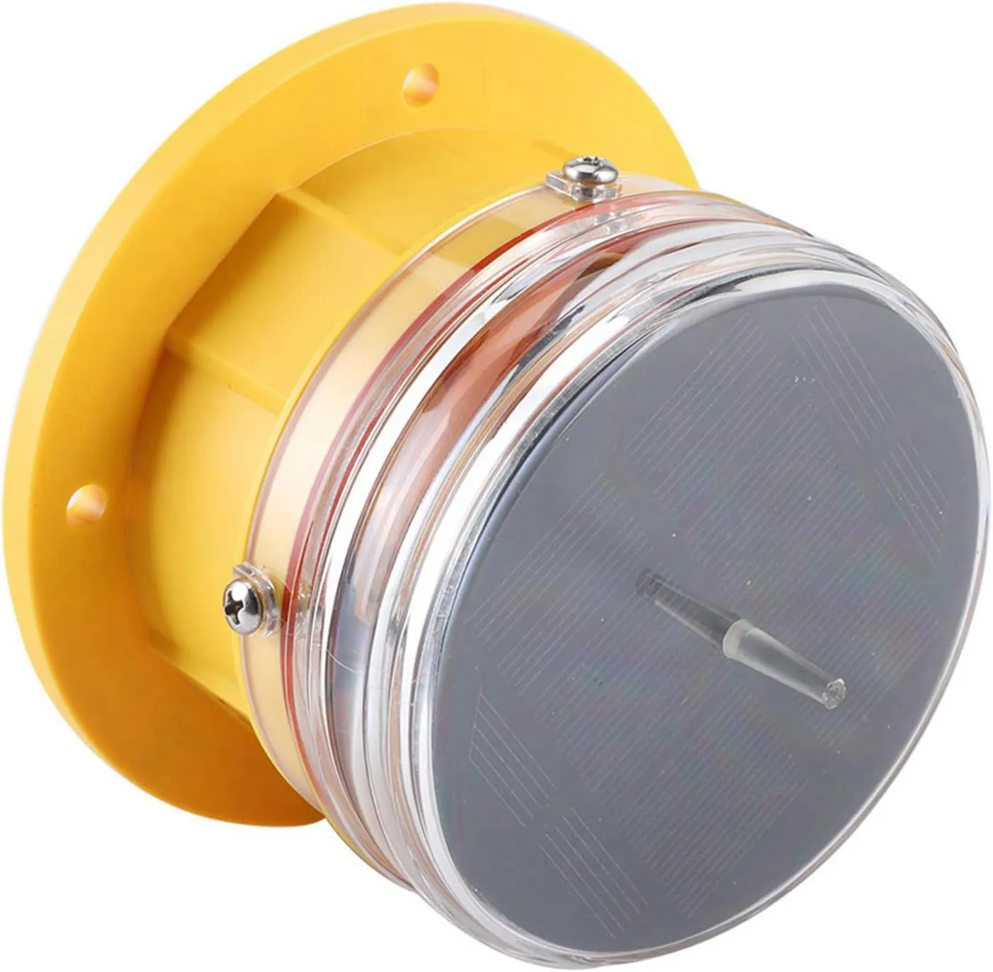 Solar PowerLED Safety Beacon Light Waterproof for Marine Dock Ship Barge