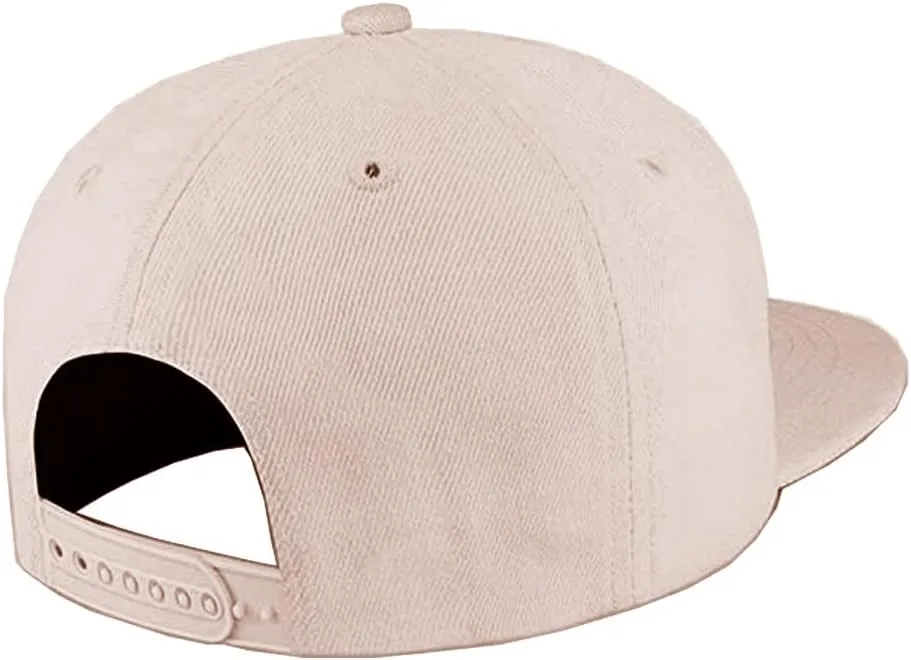 Text/Name/Logo Custom Your Own Embroidered Snapback Flat Brim Cap Hip Hop Funny Hat