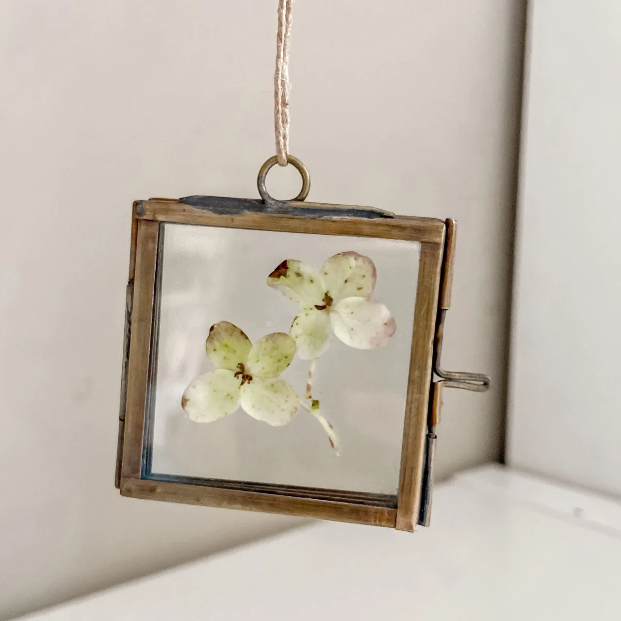 Tiny Distressed Brass Photo Frame 5cm