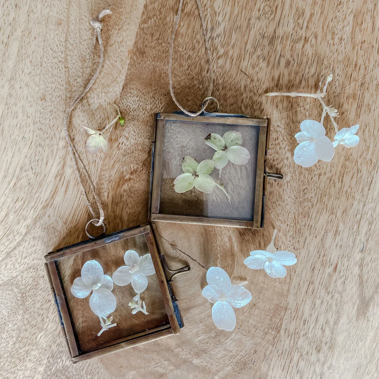 Tiny Distressed Brass Photo Frame 5cm