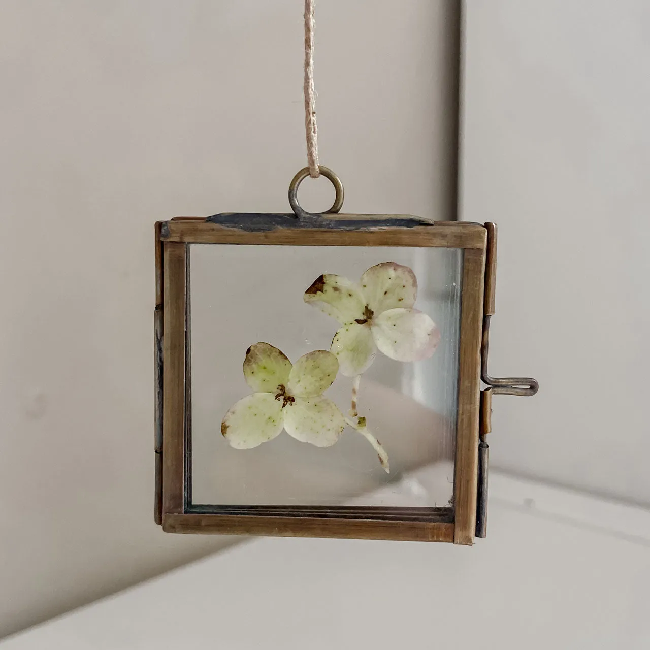 Tiny Distressed Brass Photo Frame 5cm