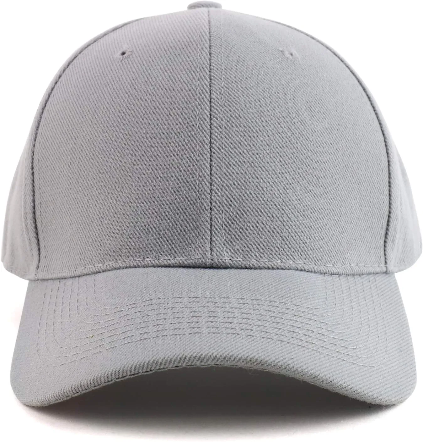 Trendy Apparel Shop Big Size Oversized Plain Structured Fitted Baseball Cap