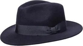 Wigens Men's Wool Fedora with Grosgrain Hatband