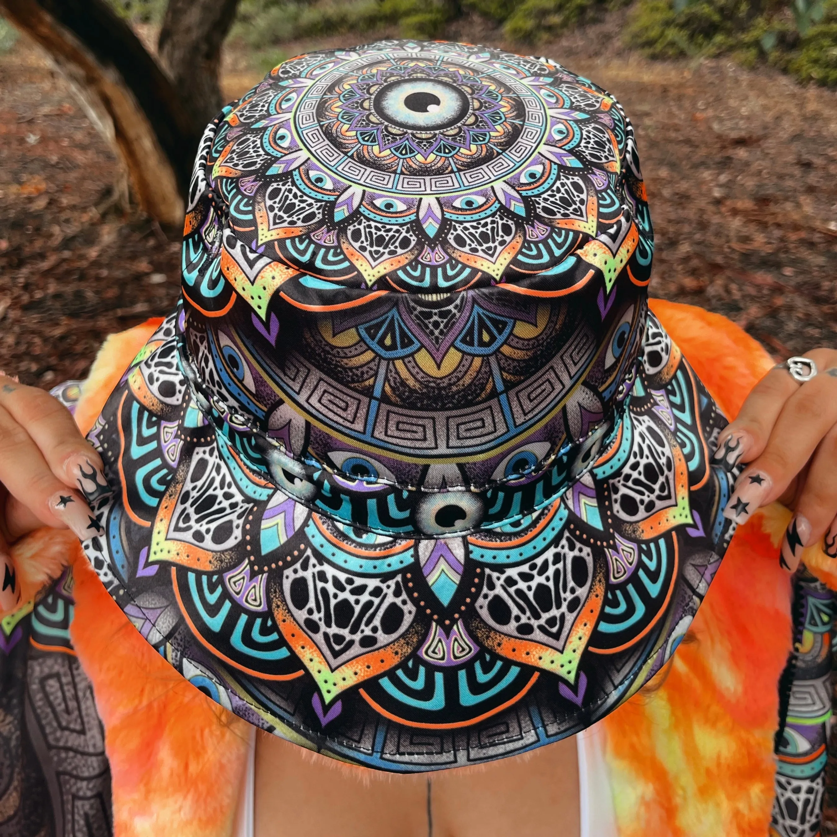 Wildcat Mandala Reversible Bucket Hat