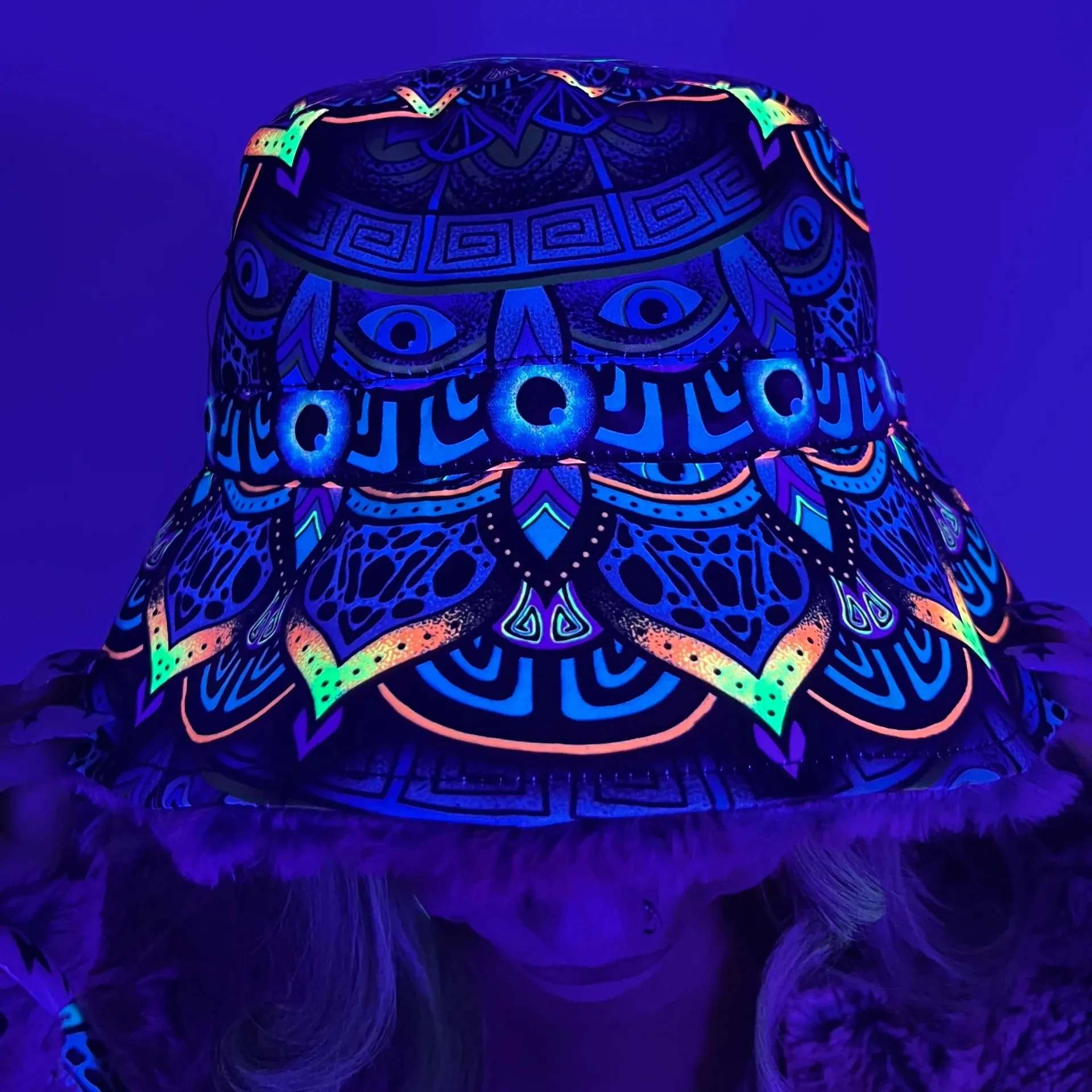 Wildcat Mandala Reversible Bucket Hat