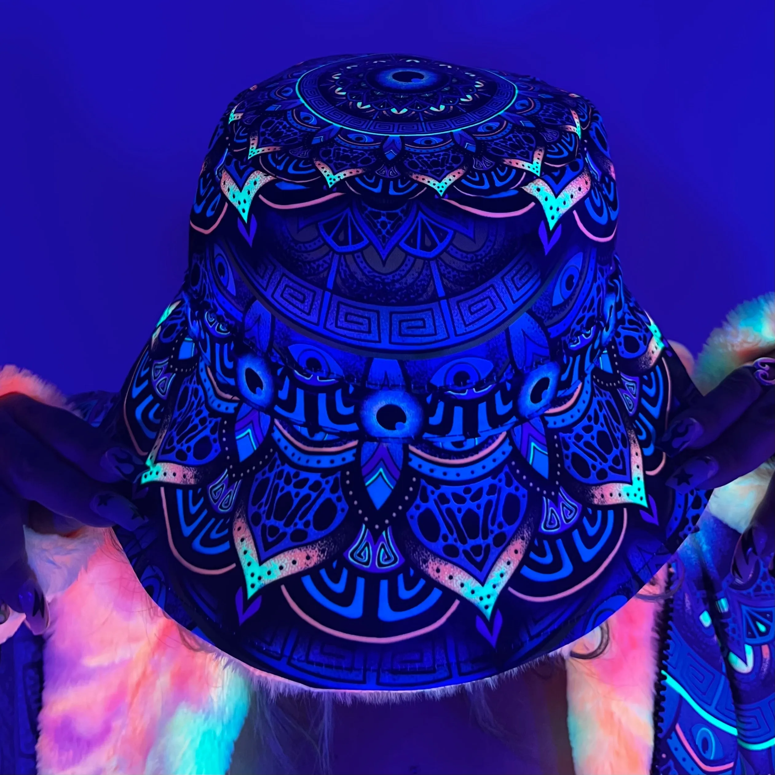 Wildcat Mandala Reversible Bucket Hat