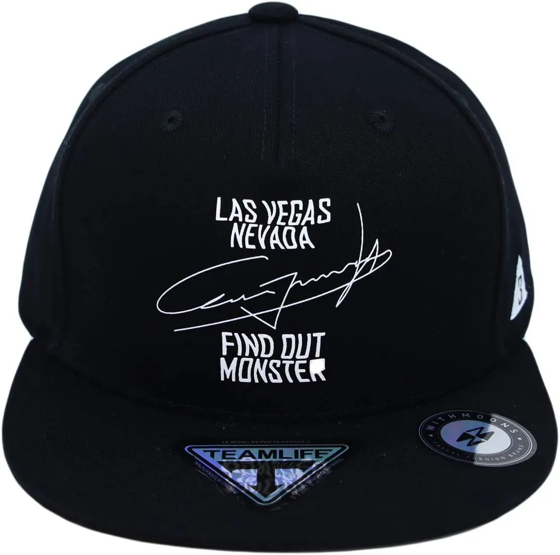 WITHMOONS Snapback Hat Flat Brim Two Tone Hiphop Baseball Cap TR21318