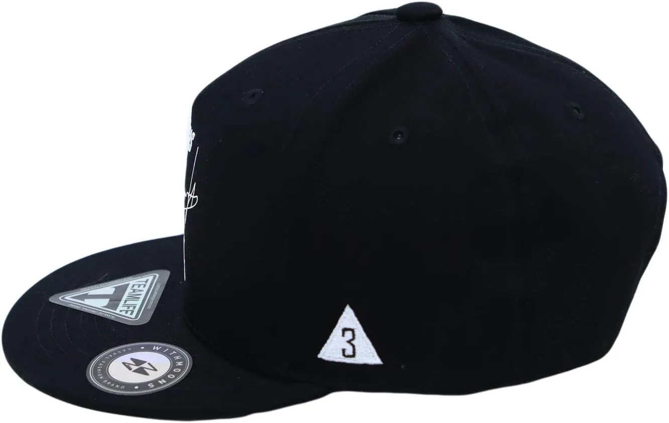 WITHMOONS Snapback Hat Flat Brim Two Tone Hiphop Baseball Cap TR21318