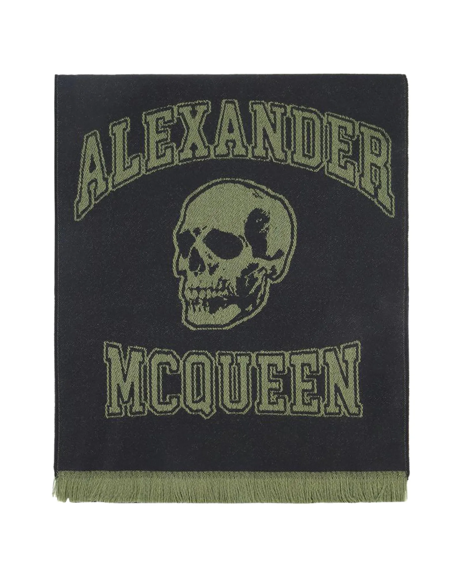 Wool Skull Logo Scarf
