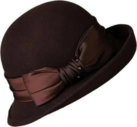 Woolen Hat Top Hat Autumn And Winter French Rolled Edge Basin Hat Felt Hat British Vintage Fisherman Hat