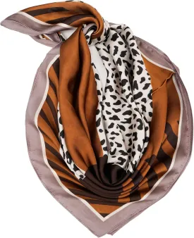 YOUR SMILE Silk Like Scarf Square Satin Hair Scarf Fashion Neck Scarfs for Women 27'' x 27''