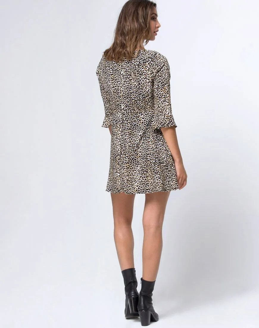 Zavnon Dress in Rar Leopard Brown